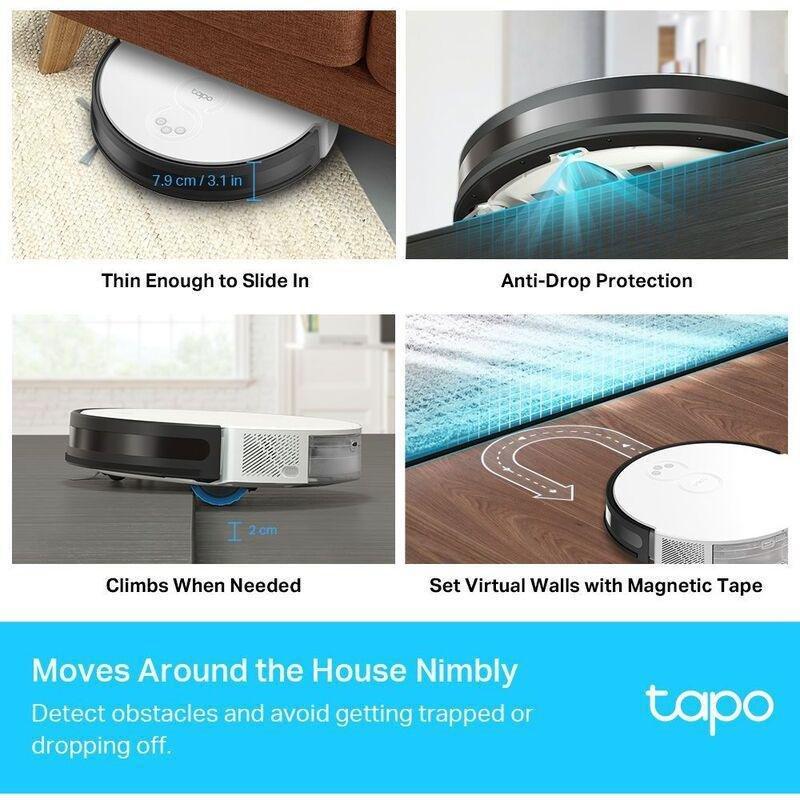 TP-Link TAPO Robot Vacuum & Mop + Smart Auto-Empty Dock, , large image number 4