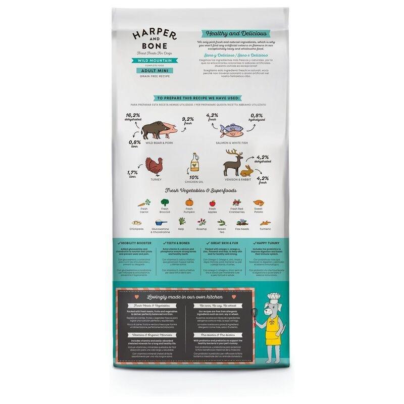 Harper & Bone Grain Free Adult Dog Mini Wild Mountain 2kg, , large image number 1