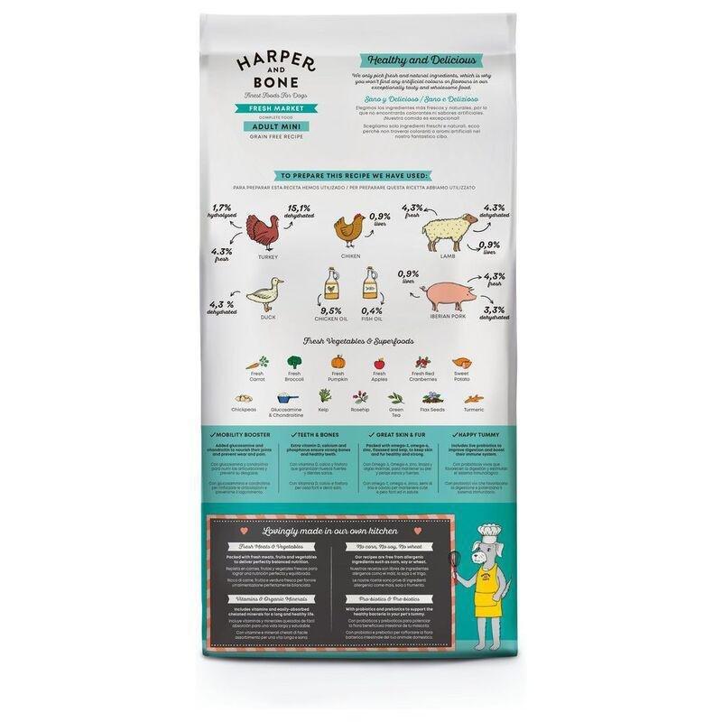 Harper & Bone Grain Free Adult Dog Mini Fresh Market 10kg, , large image number 1