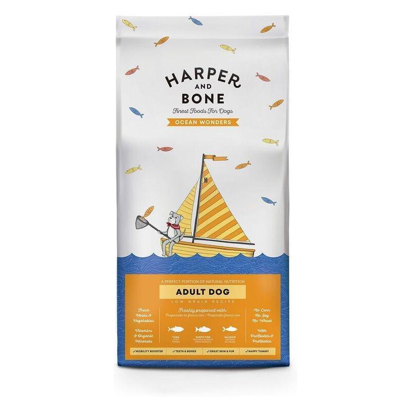 Harper & Bone Adult Dog Medium/Large Ocean Wonders 2kg, , medium