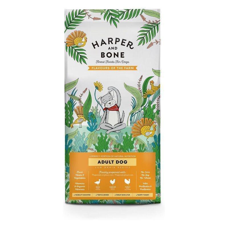 Harper & Bone Adult Dog Medium/Large Flavours of the Farm 12kg, , medium
