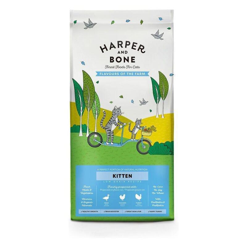 Harper & Bone Cat Kitten Flavours of the Farm 2kg, , large image number 0