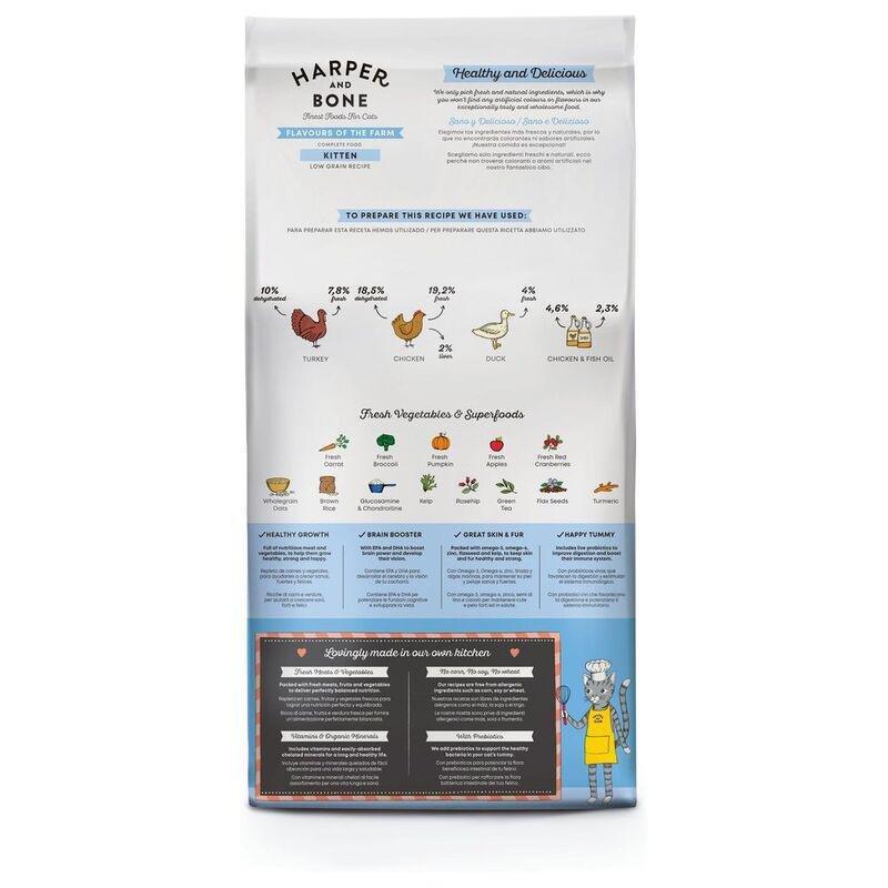 Harper & Bone Cat Kitten Flavours of the Farm 2kg, , large image number 1
