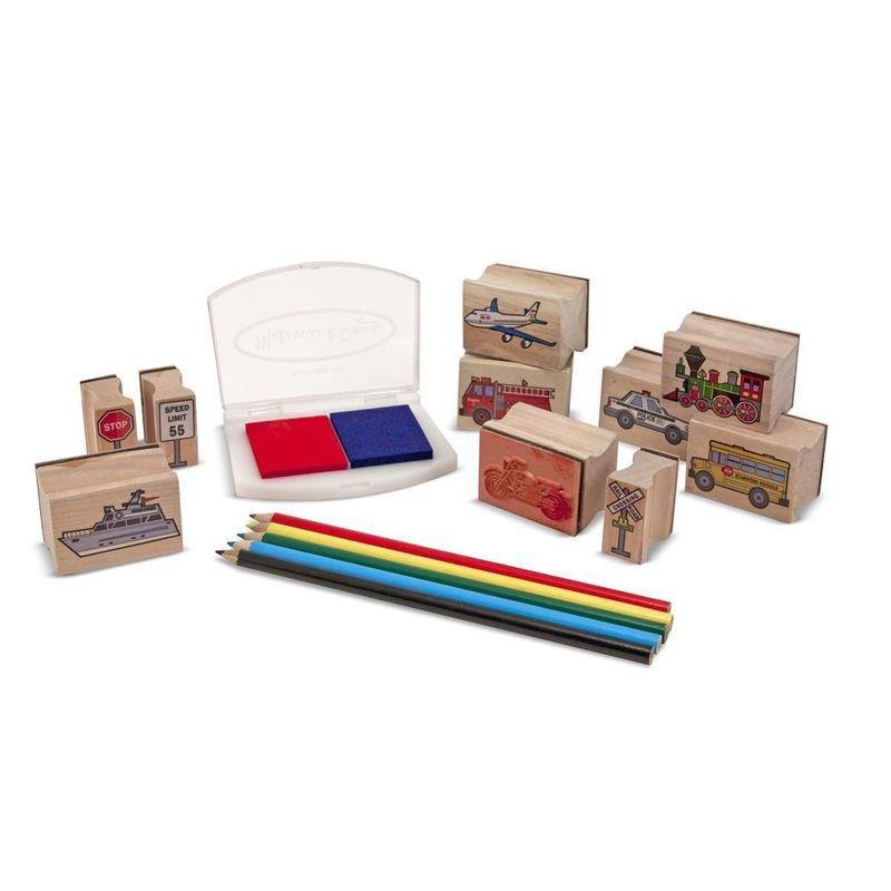 Melissa & Doug Vehicle Stamp Set, , large image number 0