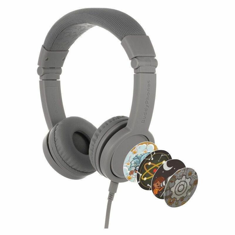 Buddyphones Explore Plus Foldable Headphone with Mic Grey Matt, , large image number 0