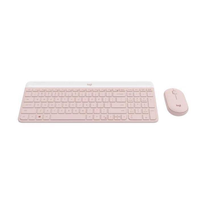 Logitech 920-011322 MK470 Slim Wireless Keyboard and Mouse Combo - Rose (US English), , large image number 2