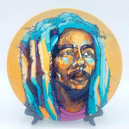 ART WOW - Art Wow Thoughtful Bob Marley 8 Inch Decorative Plate with Stand