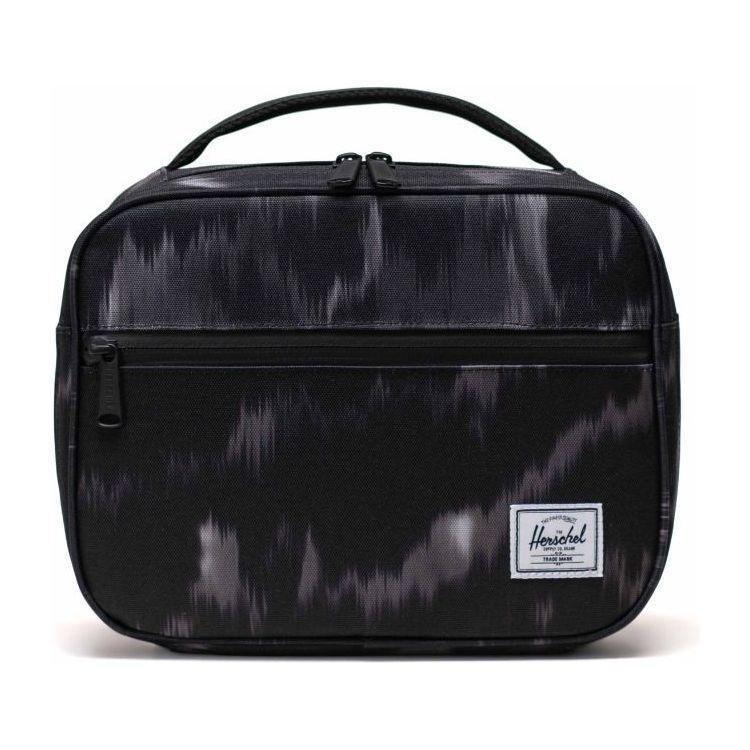 Herschel Pop Quiz Lunch Box - Blurred Ikat Black, , medium