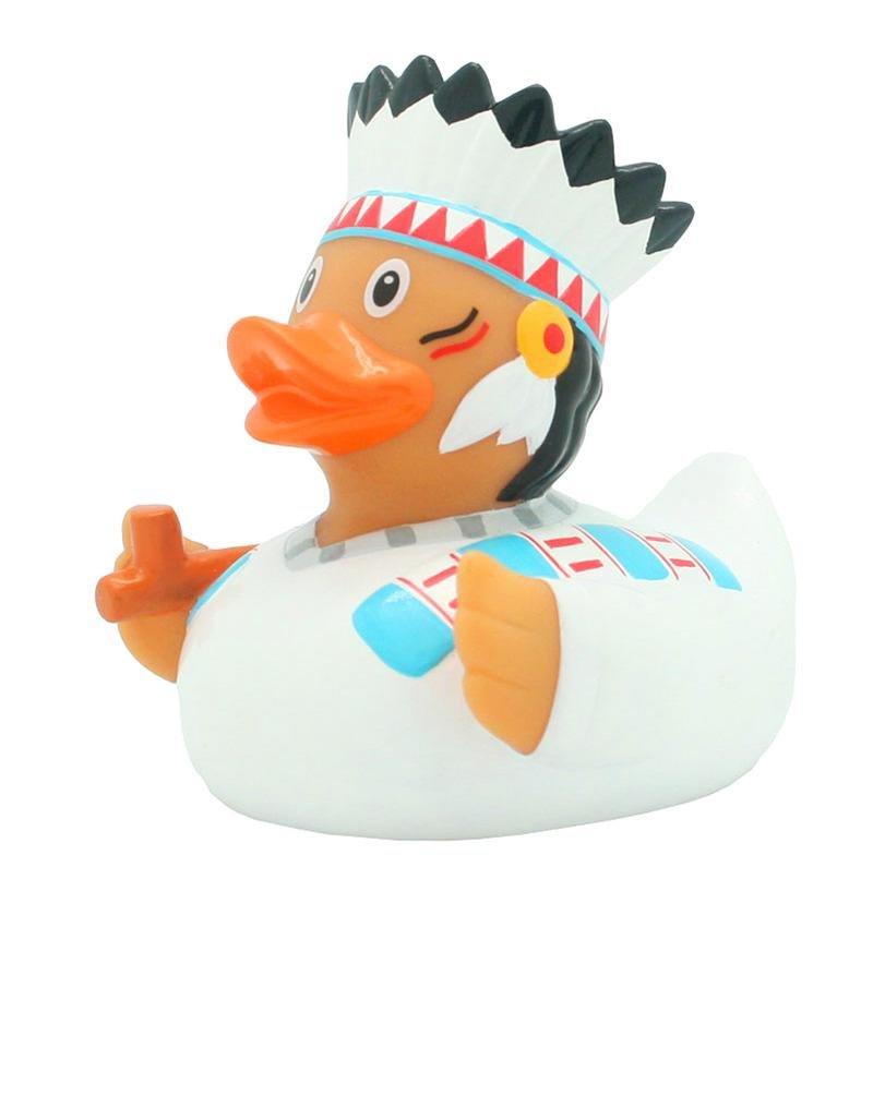 Lilalu Native American Chief Rubber Duck, , large image number 0