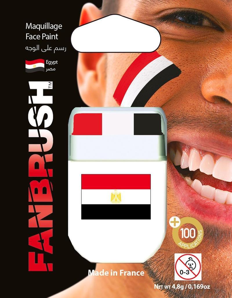 Fanbrush Egypt Flag Face Paint, , large image number 0