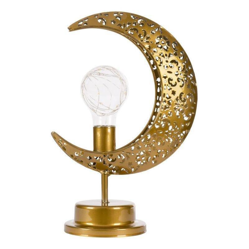 HilalFul Golden Table Lamp - Bulb, , medium