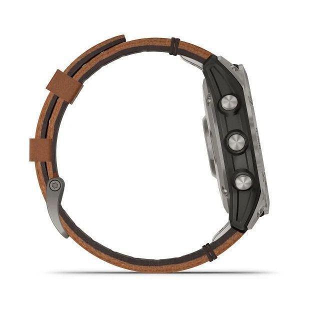 Garmin fenix 7 Pro - Sapphire Solar Edition Smartwatch - Titanium with Chestnut Leather Band (47mm), , large image number 3