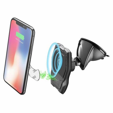 CELLULARLINE - Cellularline Piulot Force Wireless Suction Cup Car Mobile Phone Holder