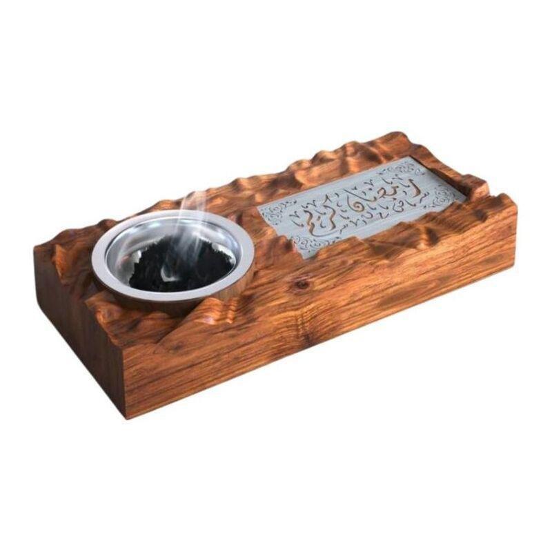HilalFul Ramadan Wooden Incense Burner Tray, , large image number 0