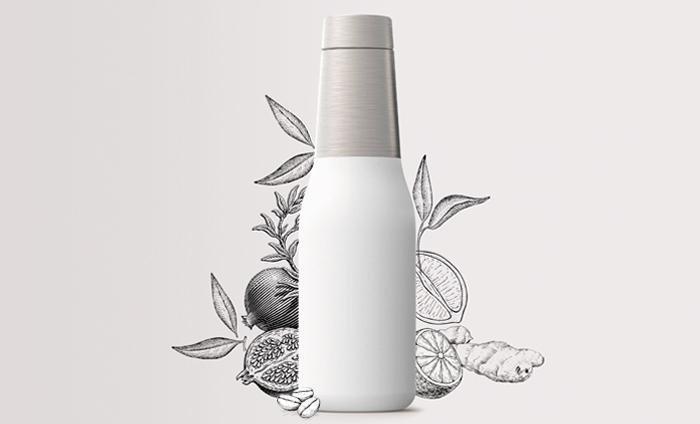 Asobu Oasis Gray Water Bottle, , large image number 2