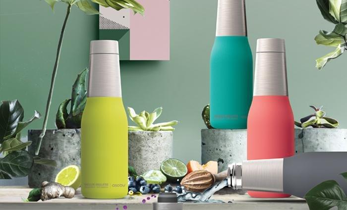 Asobu Oasis Gray Water Bottle, , large image number 3