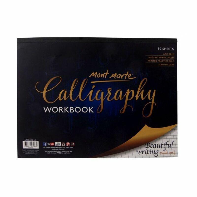 Mont Marte Calligraphy Workbook 22.9X30.5cm 50 Sheet, , large image number 0
