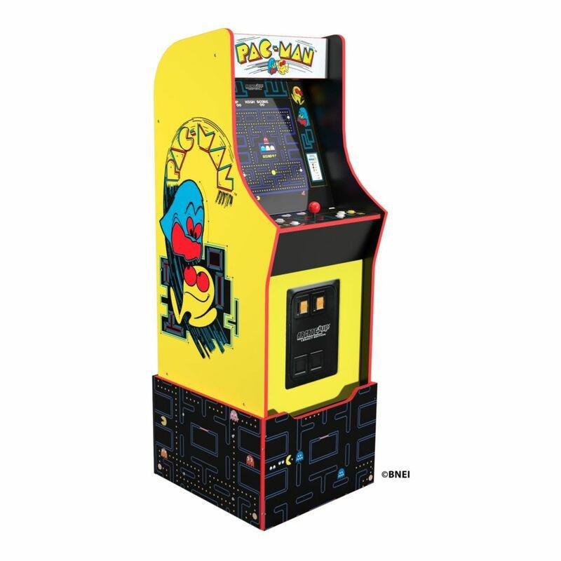 Arcade 1UP Bandai Namco Entertainment Legacy Edition Pac-Man Themed Arcade Machine with Light-Up Marquee & Riser 57.8-inch, , large image number 0