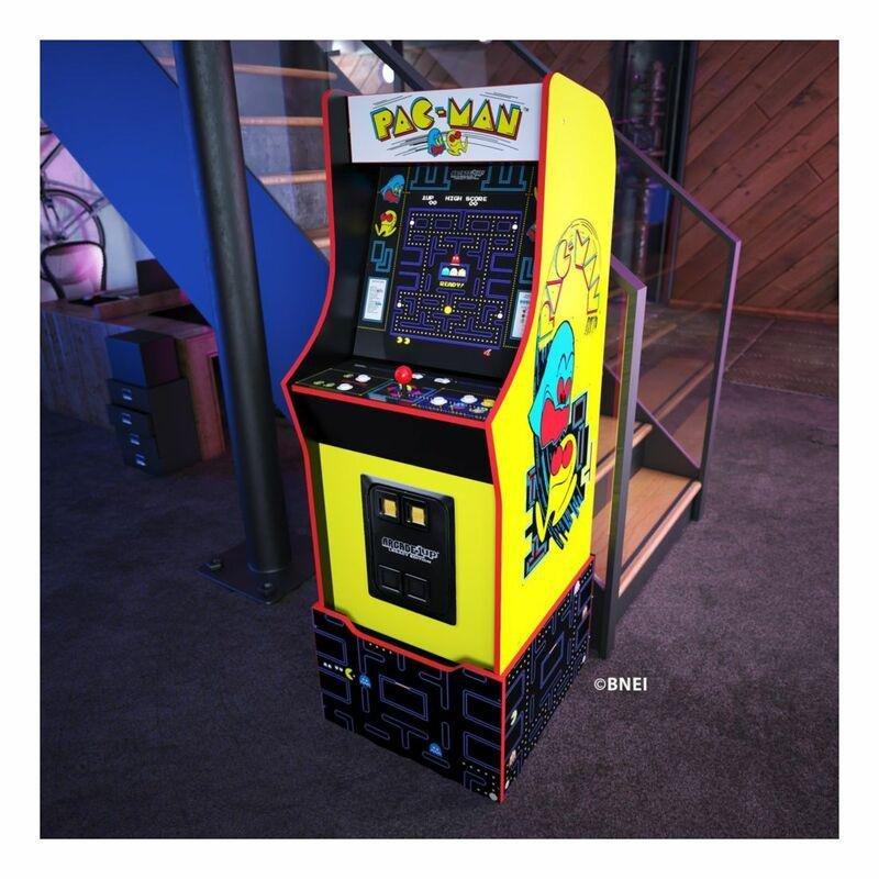 Arcade 1UP Bandai Namco Entertainment Legacy Edition Pac-Man Themed Arcade Machine with Light-Up Marquee & Riser 57.8-inch, , large image number 1