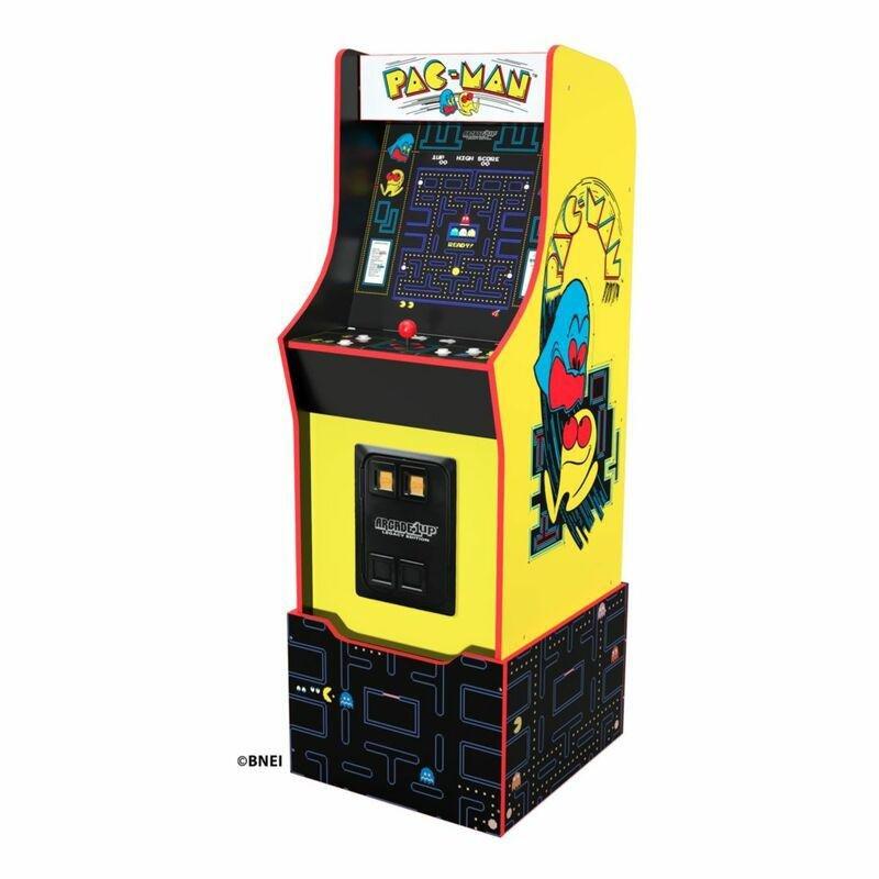 Arcade 1UP Bandai Namco Entertainment Legacy Edition Pac-Man Themed Arcade Machine with Light-Up Marquee & Riser 57.8-inch, , large image number 4