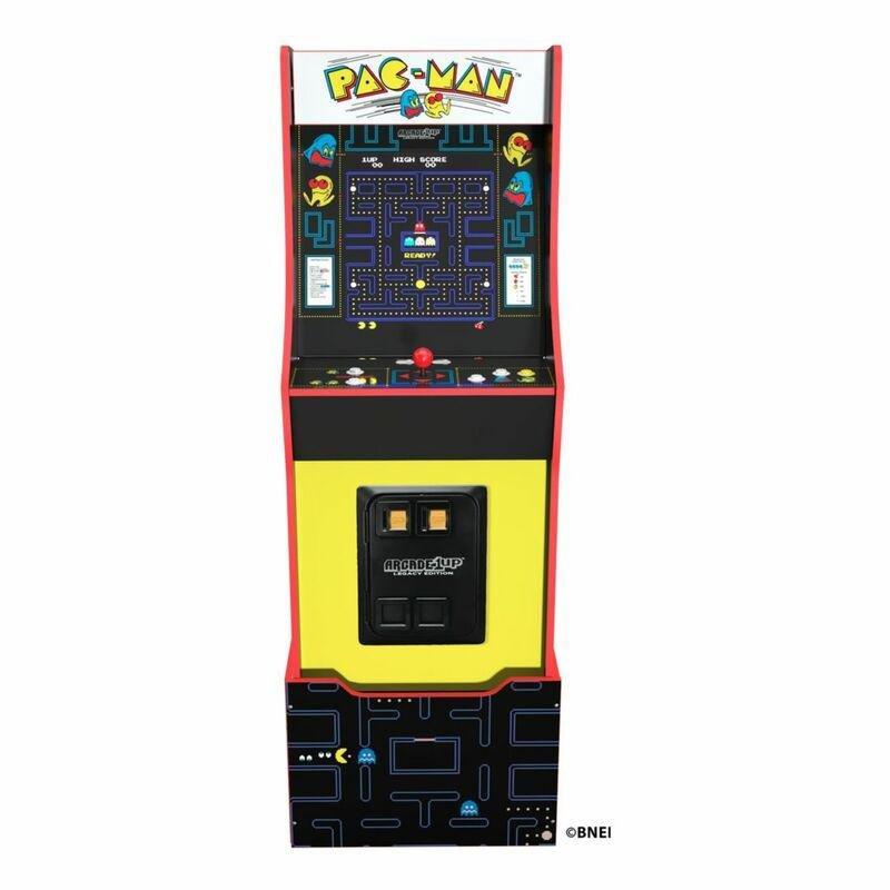 Arcade 1UP Bandai Namco Entertainment Legacy Edition Pac-Man Themed Arcade Machine with Light-Up Marquee & Riser 57.8-inch, , large image number 6