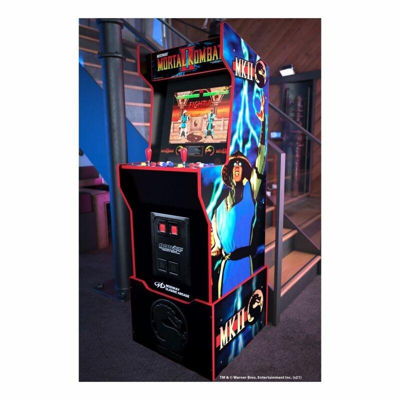 Arcade 1UP Midway Legacy Edition Mortal Kombat Themed Arcade Machine with Light-Up Marquee & Riser 57.8-inch, , large image number 3