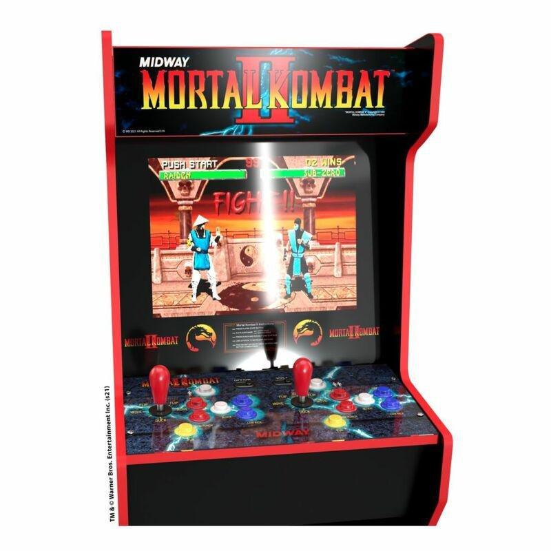 Arcade 1UP Midway Legacy Edition Mortal Kombat Themed Arcade Machine with Light-Up Marquee & Riser 57.8-inch, , large image number 7