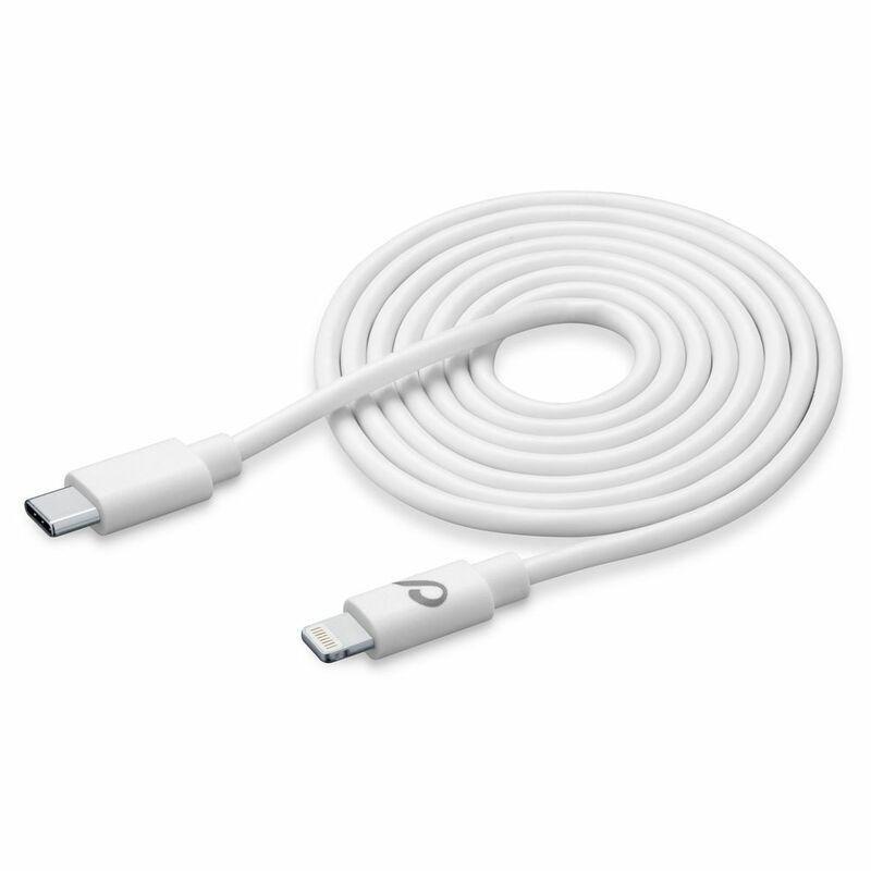 Cellularline USB-C to Lightning Power Cable 3M White, , large image number 0