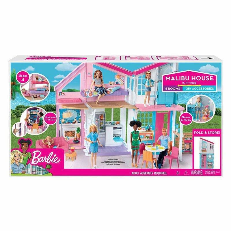 Barbie foldable cheap doll house