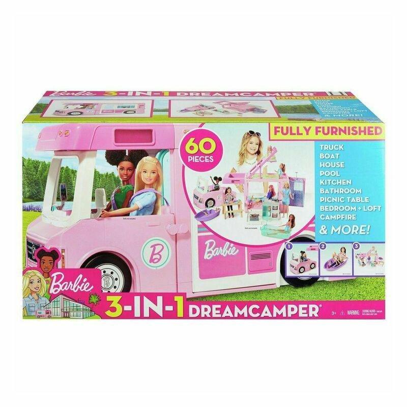 Barbie dreamcamper adventure cheap camping playset with accessories