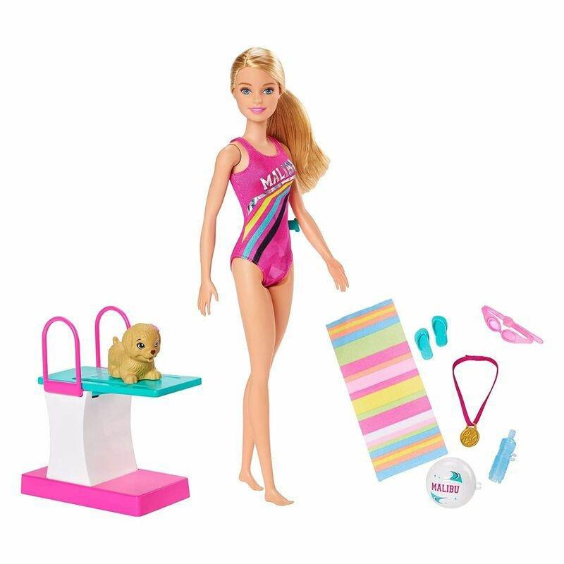 Barbie Swim 'N' Dive Doll Swimmer, , large image number 1