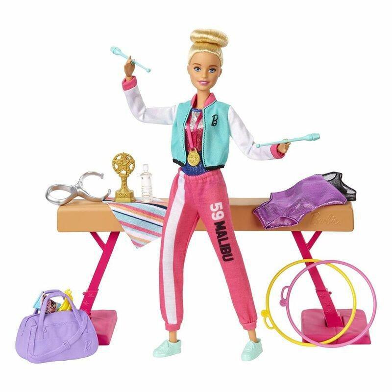 Barbie Gymnastics Playset, , large image number 1