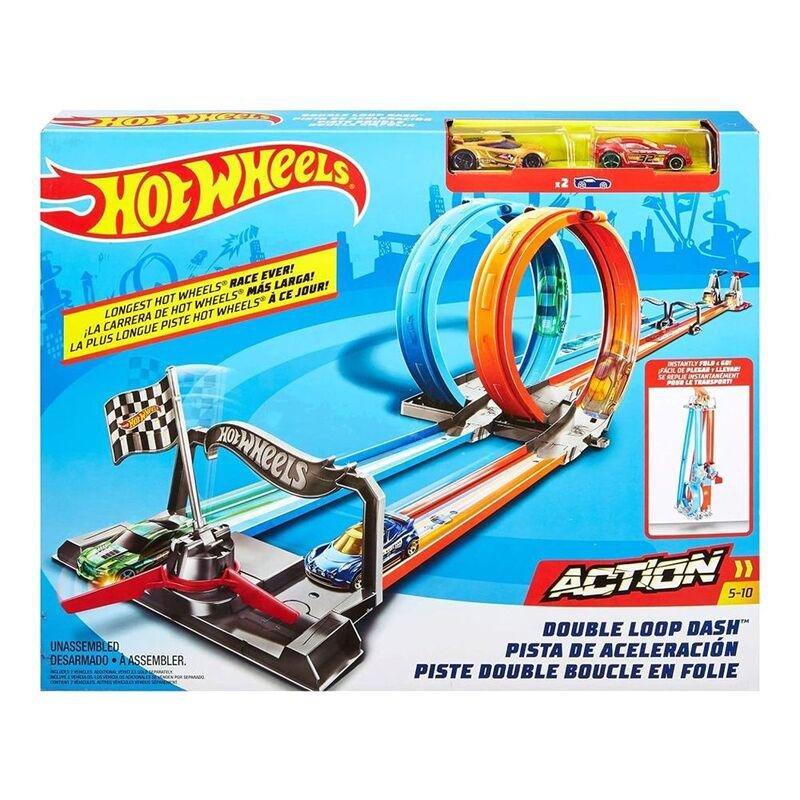 Mattel Hot Wheels Double Loop Dash Set, , large image number 4