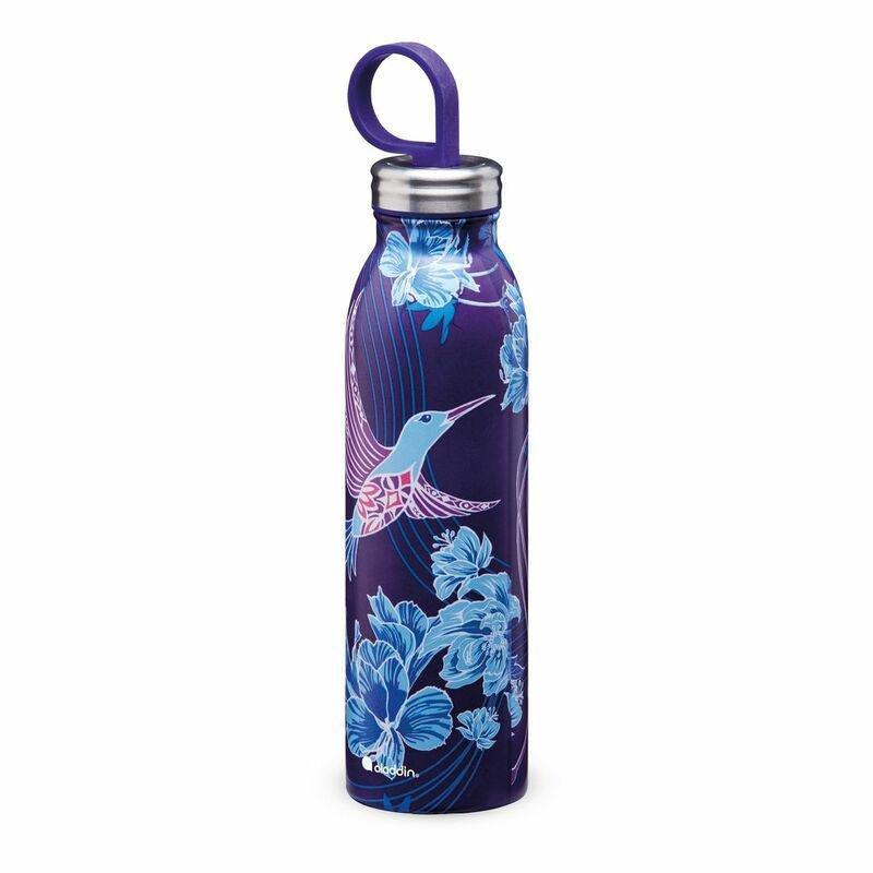 Aladdin Naito Chilled Thermavac Stainless Steel Water Bottle 550ml Rverside Indigo, , medium