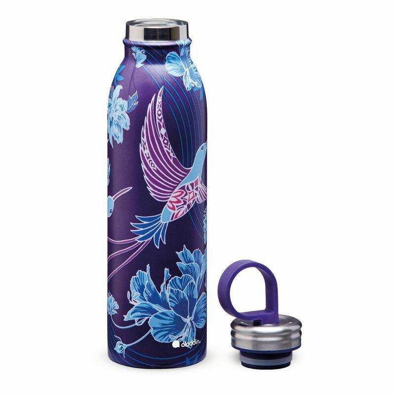 Aladdin Naito Chilled Thermavac Stainless Steel Water Bottle 550ml Rverside Indigo, , large image number 2