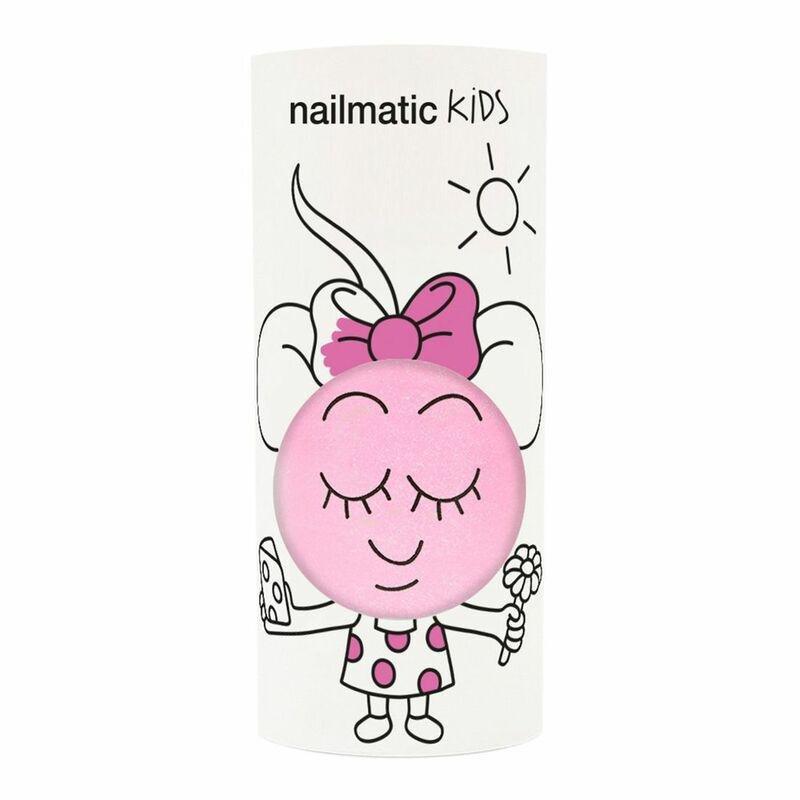 Nailmatic Kids Water Based Nail Polish Dolly Neon Pink, , large image number 1