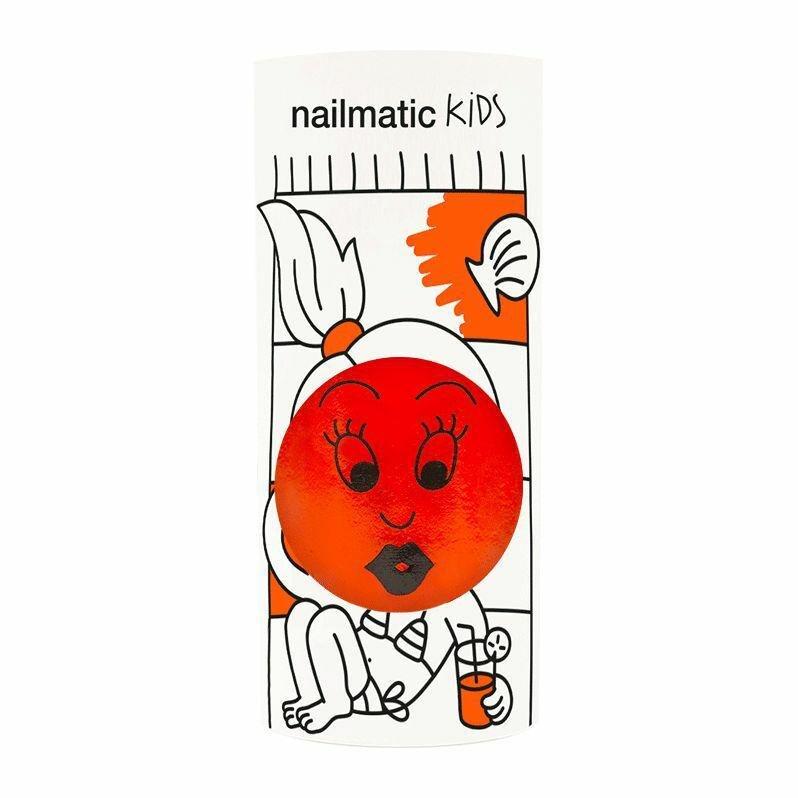 Nailmatic Kids Water Based Nail Polish Dori Orange Lacquer, , large image number 1