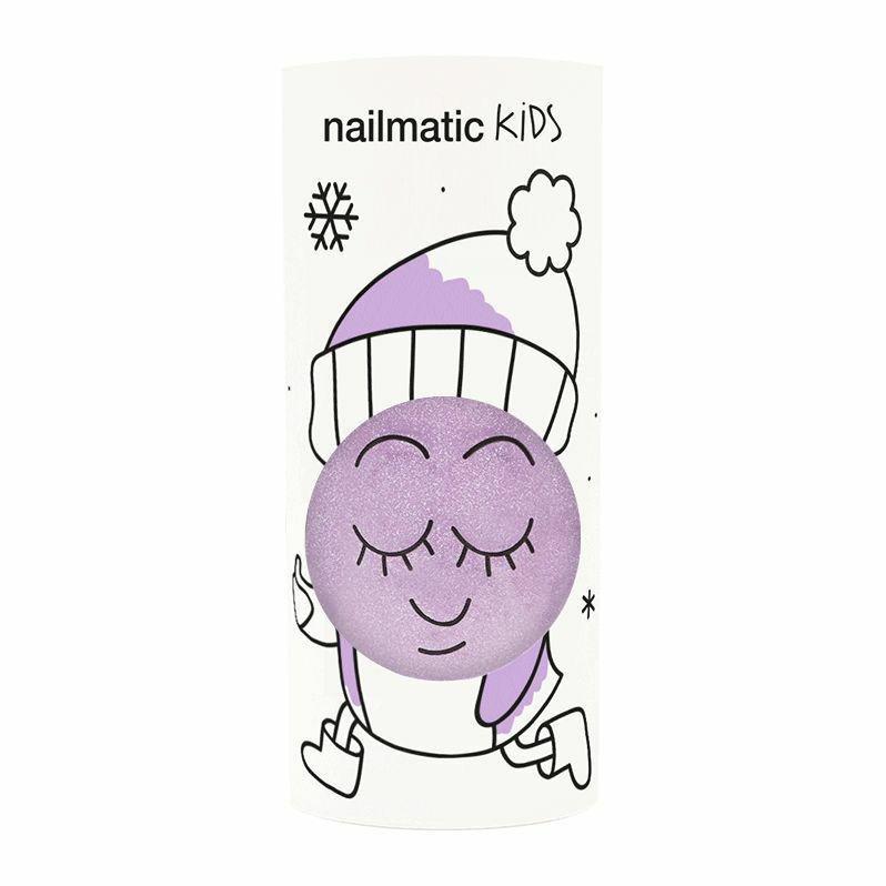 Nailmatic Kids Water Based Nail Polish Piglou Lilac Glitter, , large image number 1