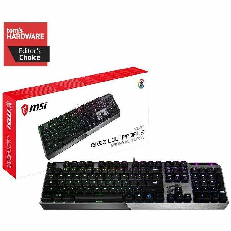 MSI Vigor GK50 Low-Profile Mechanical Gaming Keyboard - Kailh Low Profile Switch (English/Arabic), , large image number 3