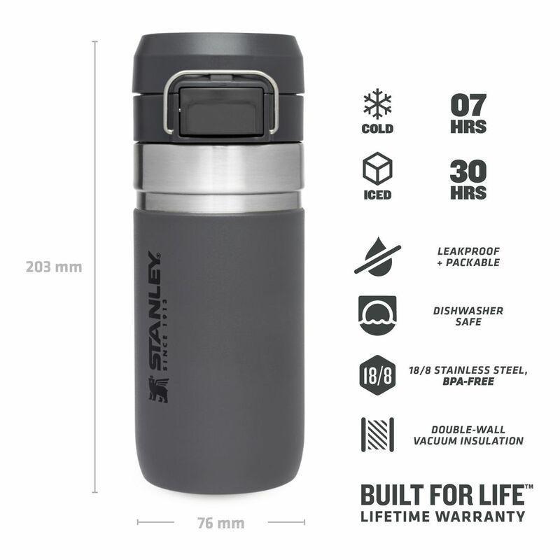 Stanley Go Flip Bottle Charcoal 473ml/ 16oz, , large image number 5