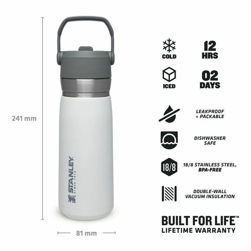 STANLEY - Stanley Go Flip Straw Water Bottle Polar White 650ml/ 22oz