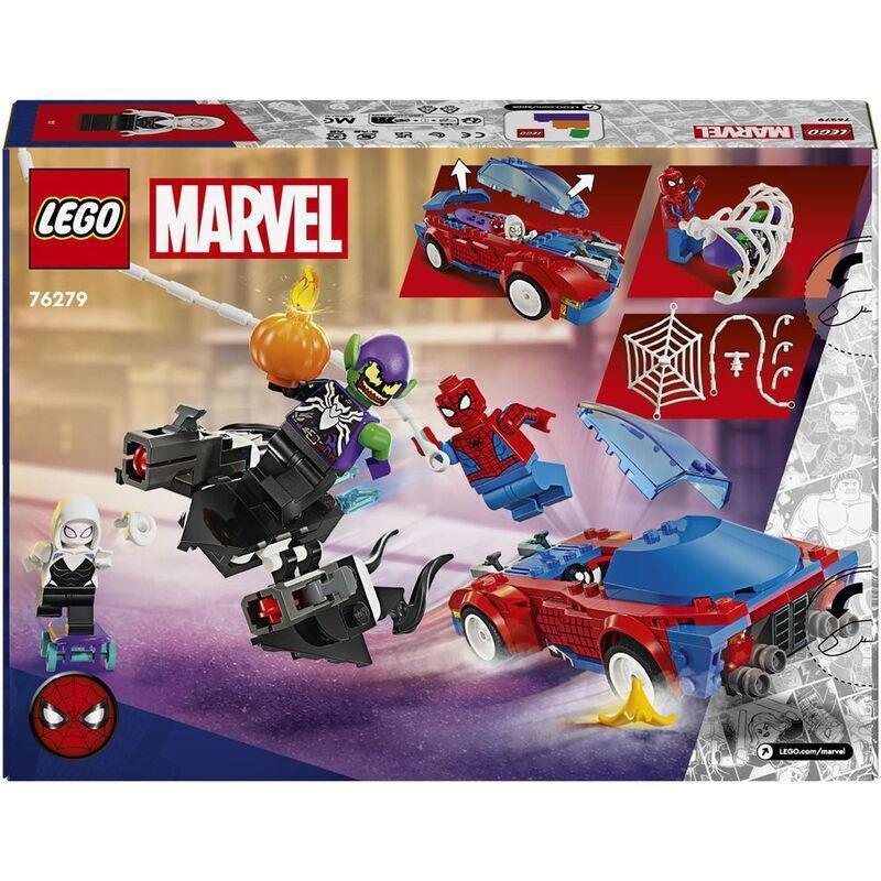 LEGO - LEGO Super Heroes Marvel Spider-Man Race Car & Venom Green Goblin 76279 (227 Pieces)