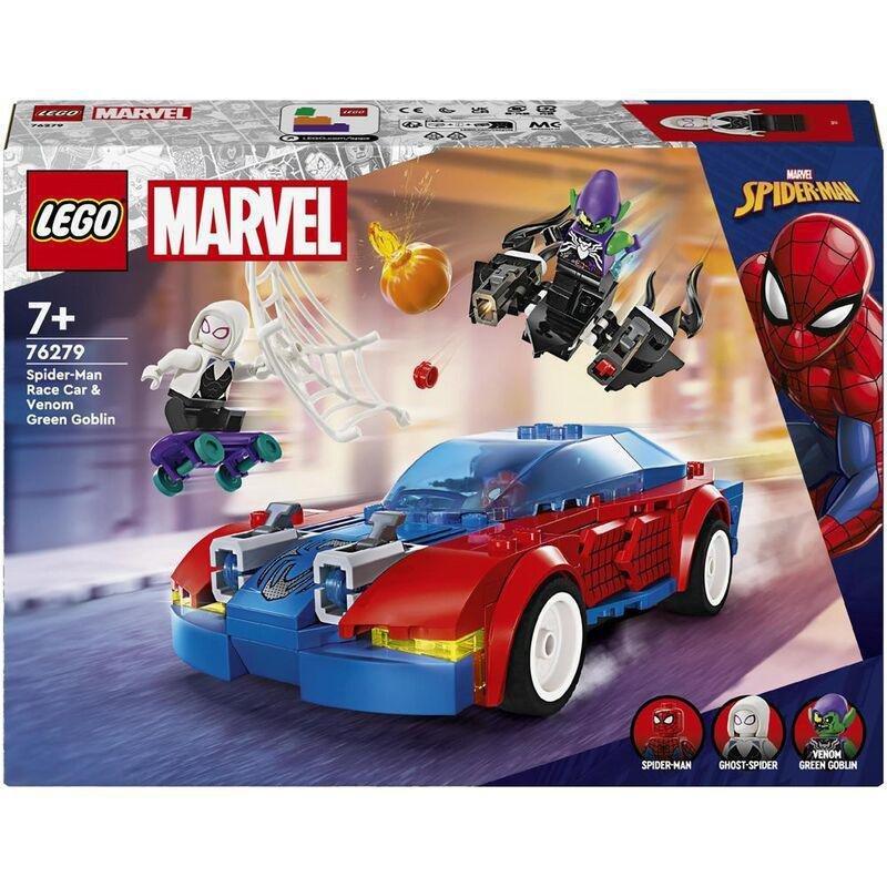 LEGO - LEGO Super Heroes Marvel Spider-Man Race Car & Venom Green Goblin 76279 (227 Pieces)