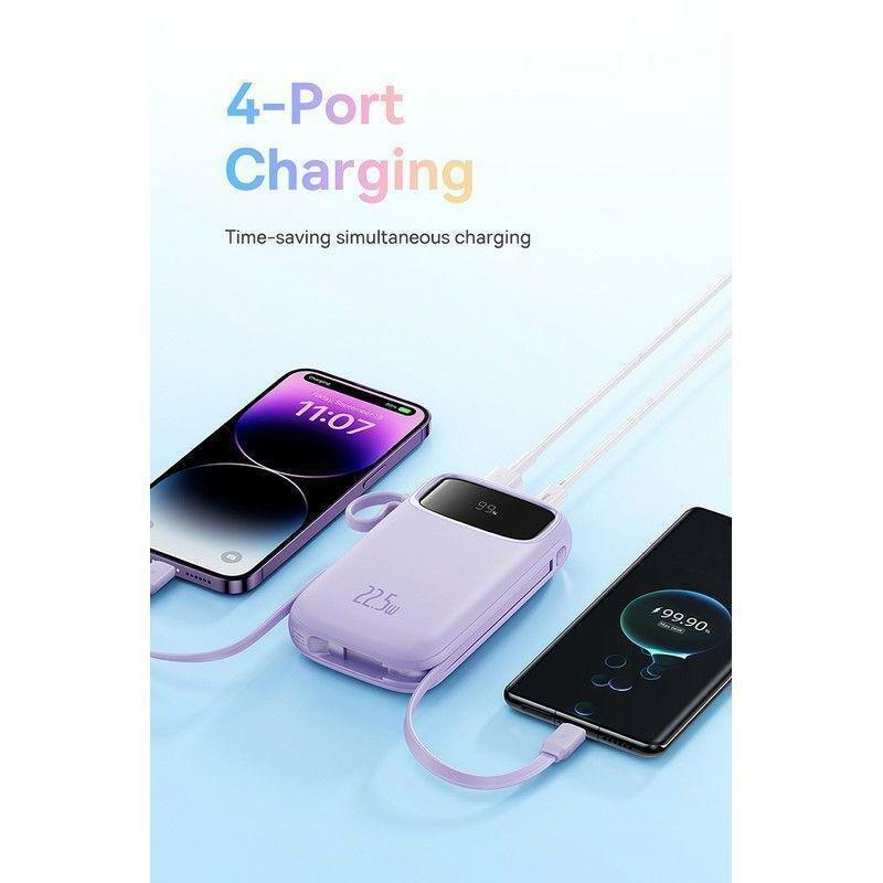 Baseus Qpow2 Dual-Cable Digital Display Fast Charge Power Bank 10000mAh 22.5W - Black, , large image number 5
