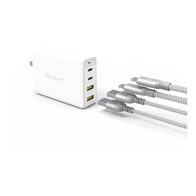Adam Elements OMNIA Pro USB-C PD / QC 3.0 GaN 100W Fast Charging Kit - White, , large image number 8