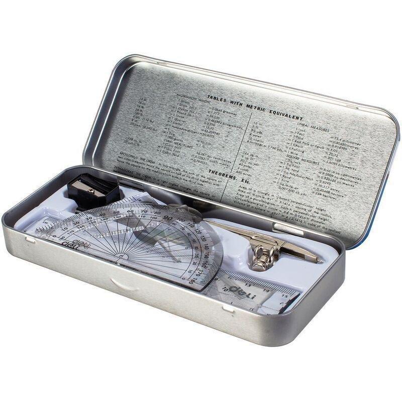 Deli EG30505 8-Piece Compass Set - Silver, , large image number 1