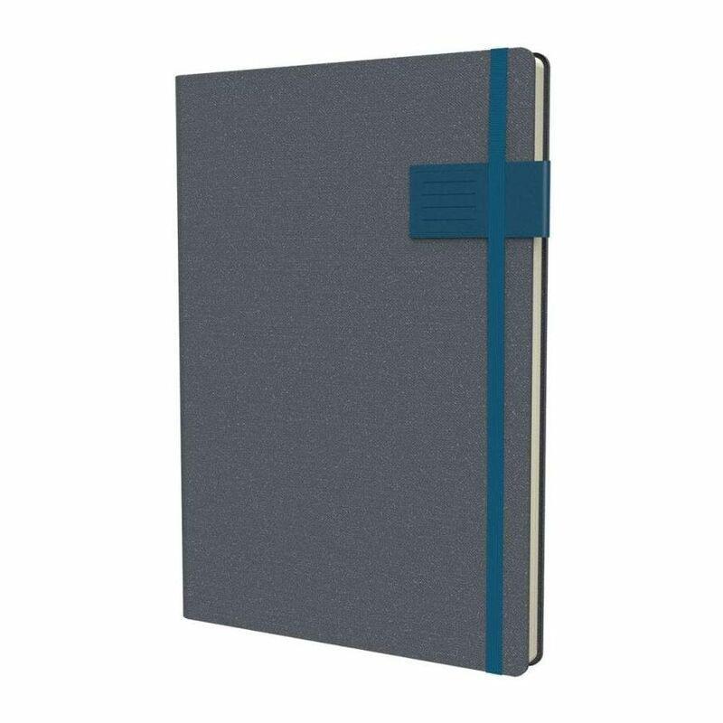 Collins Gaia Ruled A5 Notebook Teal, , medium