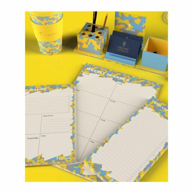 Collins Edge Camo A5 Daily Planner Pad Yellow, , large image number 0