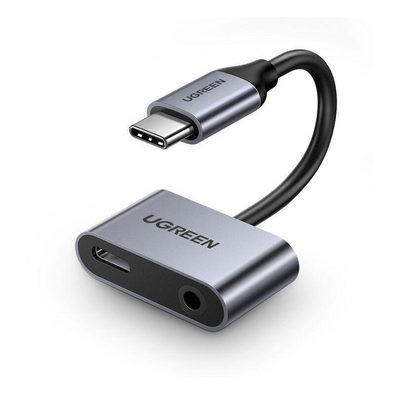 UGREEN 2 Ports USB-C Hub + 3.5mm Audio Adapter, , large image number 0