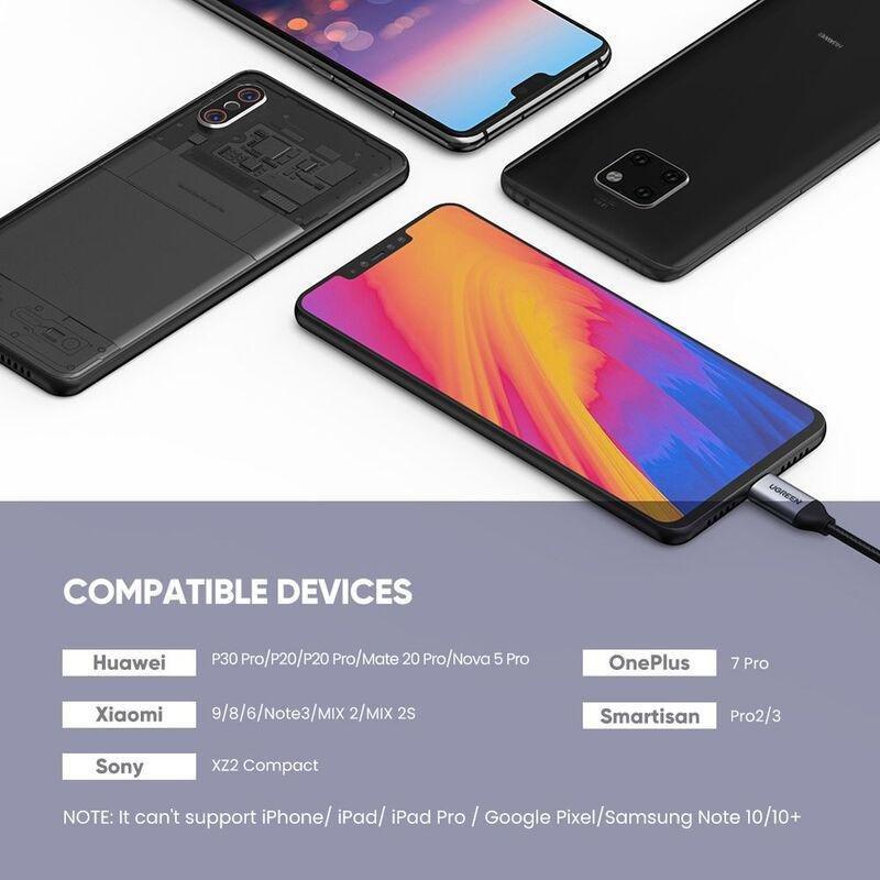 UGREEN 2 Ports USB-C Hub + 3.5mm Audio Adapter, , large image number 4